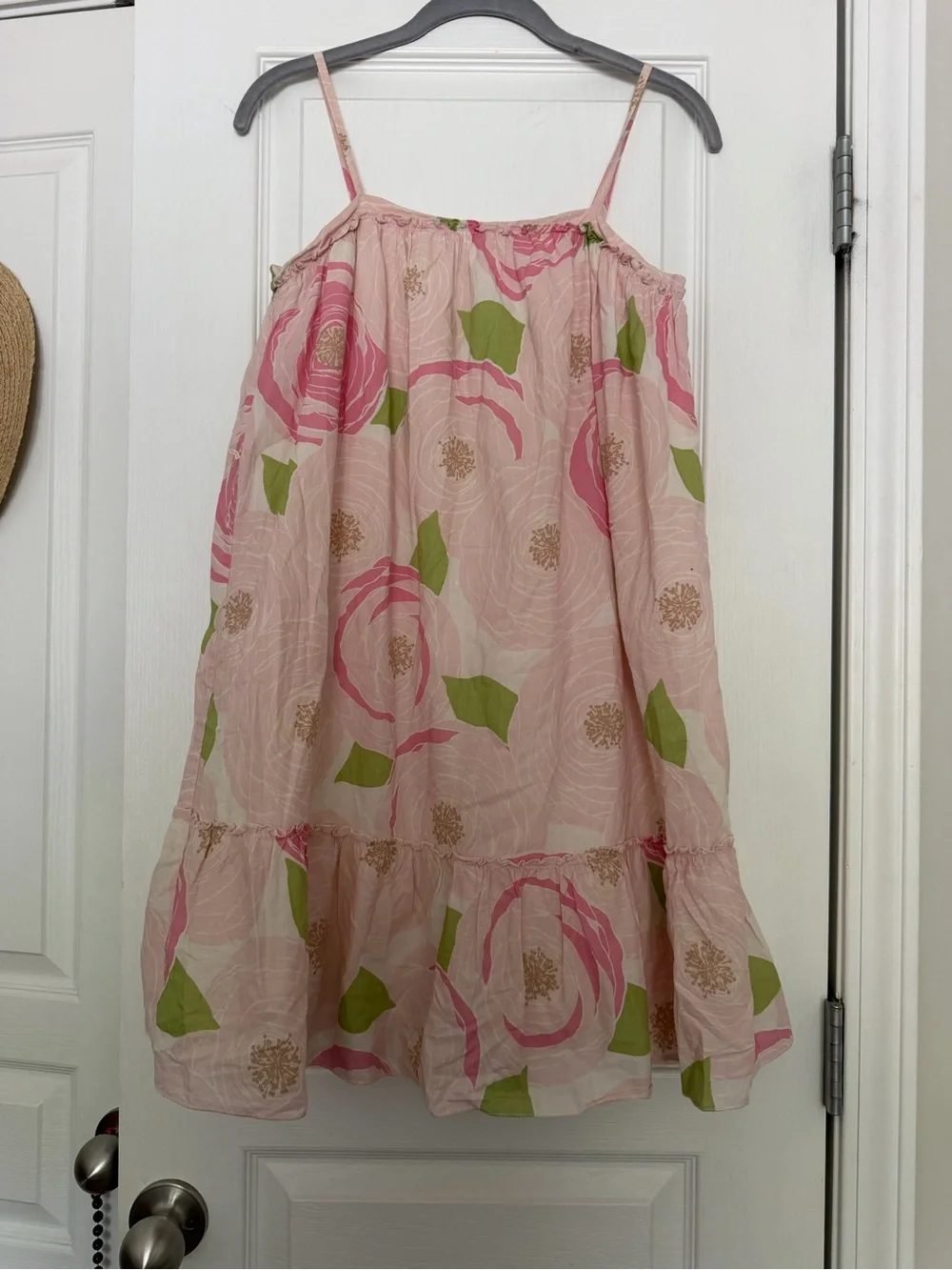 Gap Kids pink peony print babydoll dress size 10 (L)